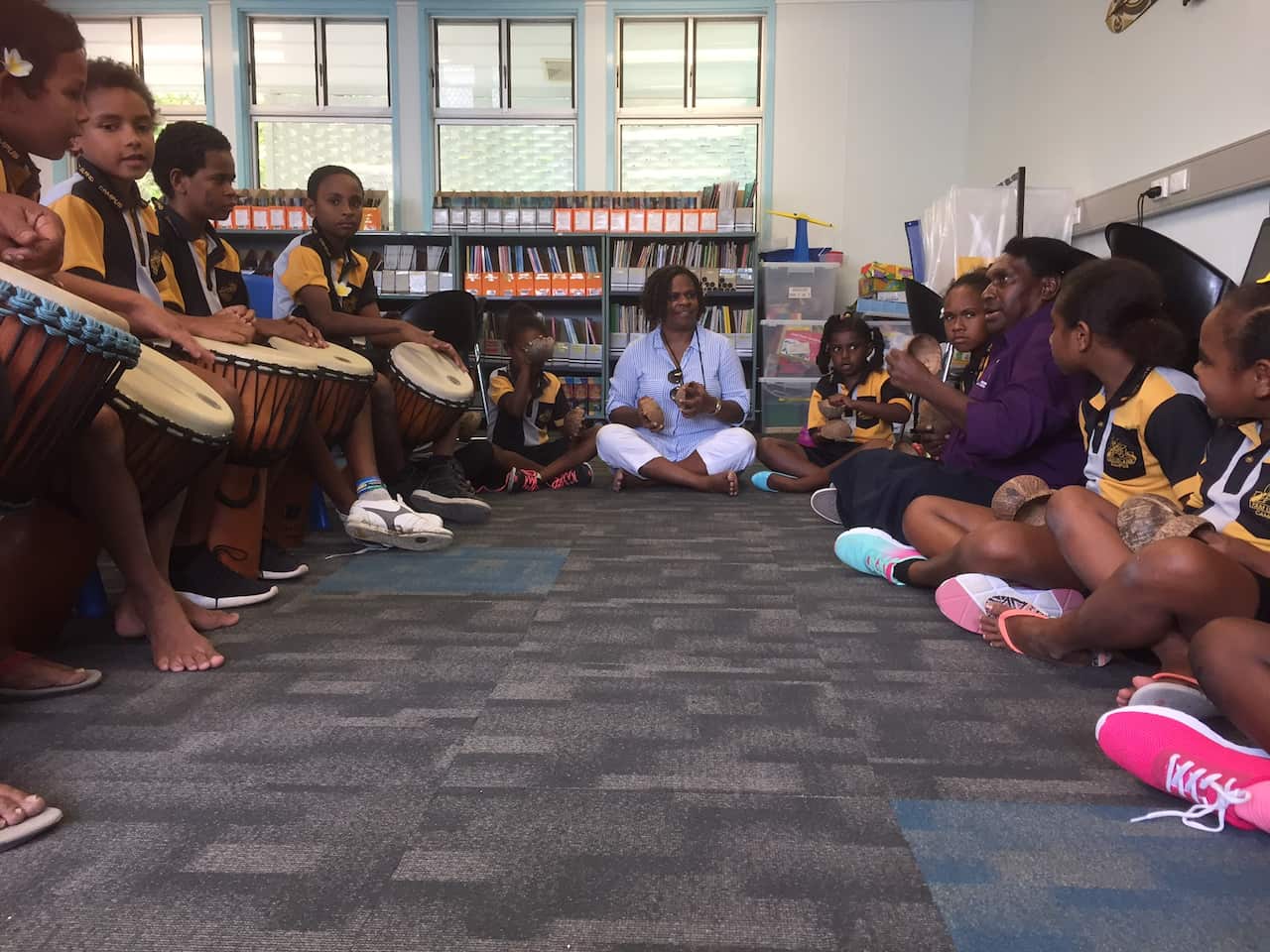 Cynthia Lui at Tagai State College, Yam Island