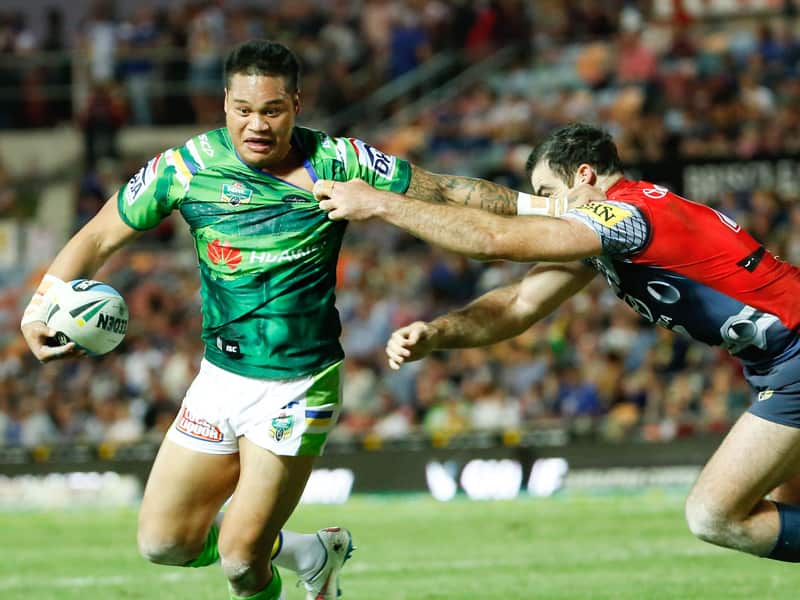 Canberra Raiders' Joey Leilua.