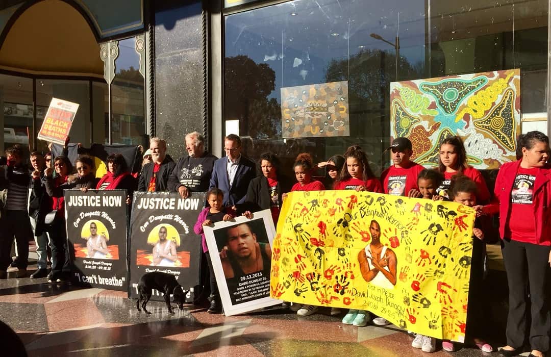 Friends and family of David Dungay have been at the inquest every day in solidarity.