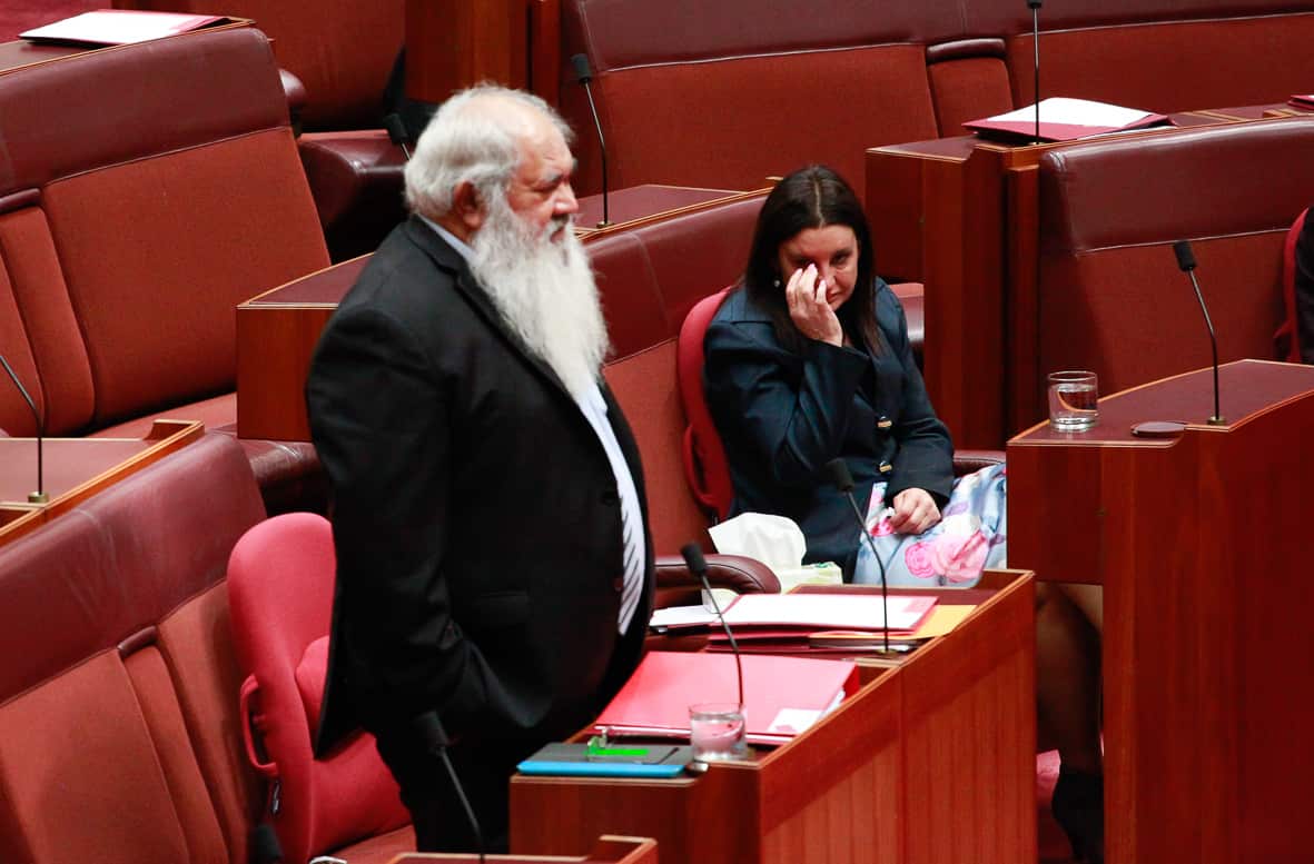 Pat Dodson and Jacqui Lambie