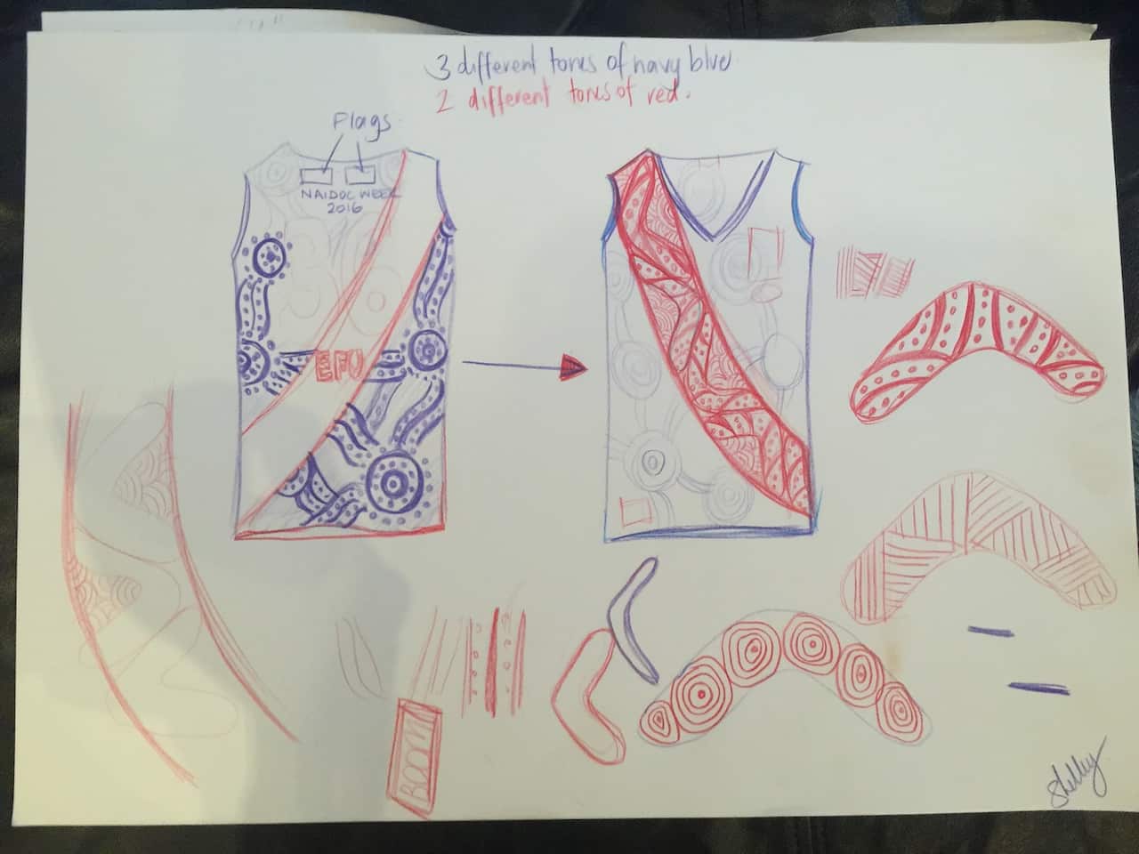 Coburg Football club NAIDOC jumper