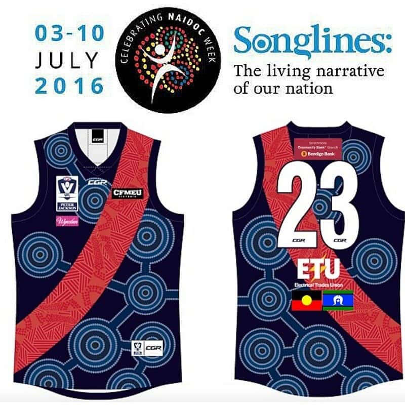 Coburg Football club NAIDOC jumper