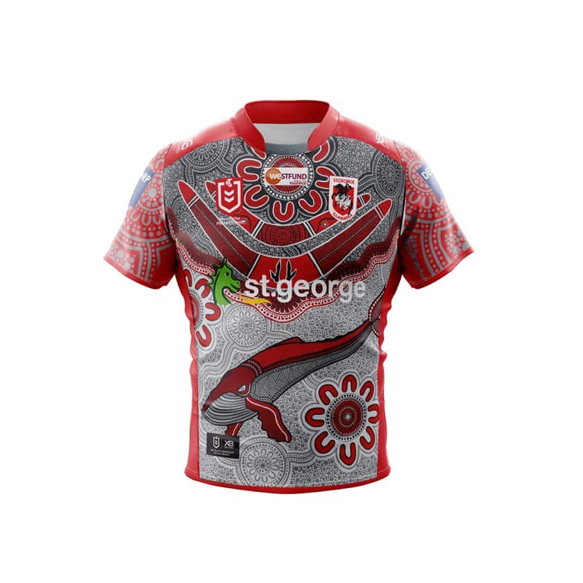 The dragons Indigenous round jersey.