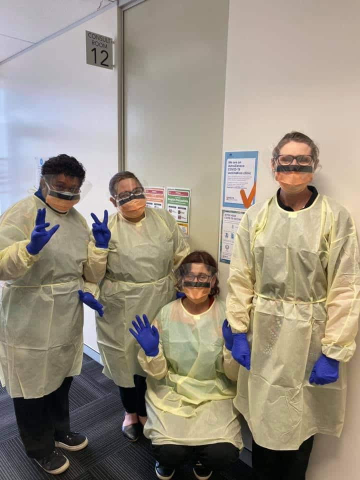 Four members of the Dubbo Regional Aboriginal Health Service