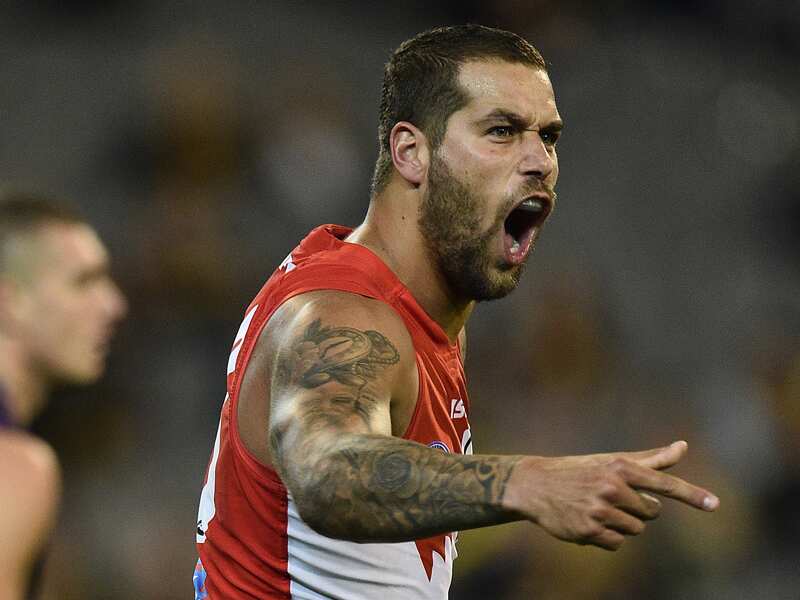 Lance Franklin of the Swans