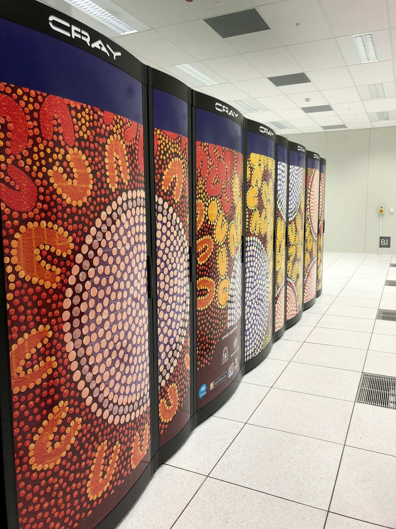 Data-crunching servers at the Pawsey Supercomputing Centre