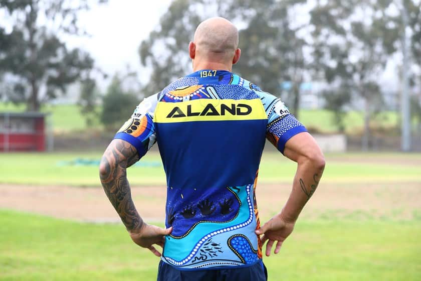 The back of the Eels Indigenous round jersey
