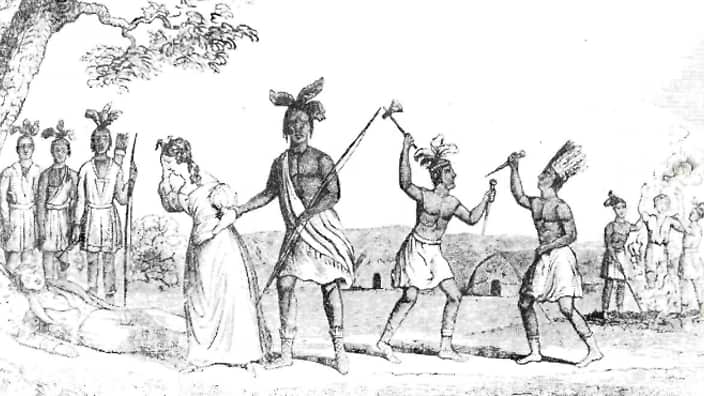 Frontispiece to the 1837 New York pamphlet, 'Narrative of the Capture. Sufferings and Miraculous Escape of Mrs. Eliza Fraser'. (University of Queensland)