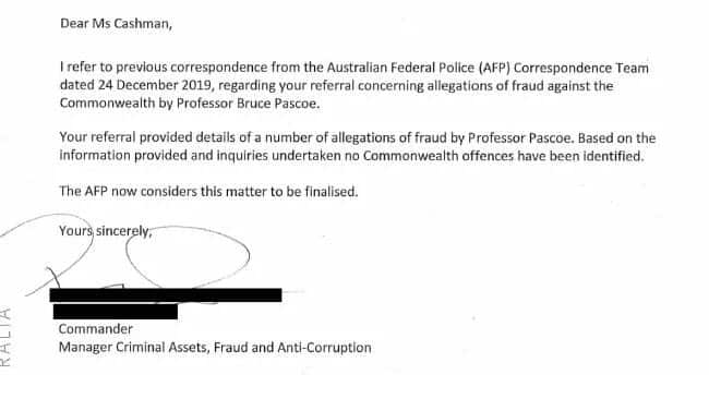 AFP dismiss claims against Bruce Pascoe 