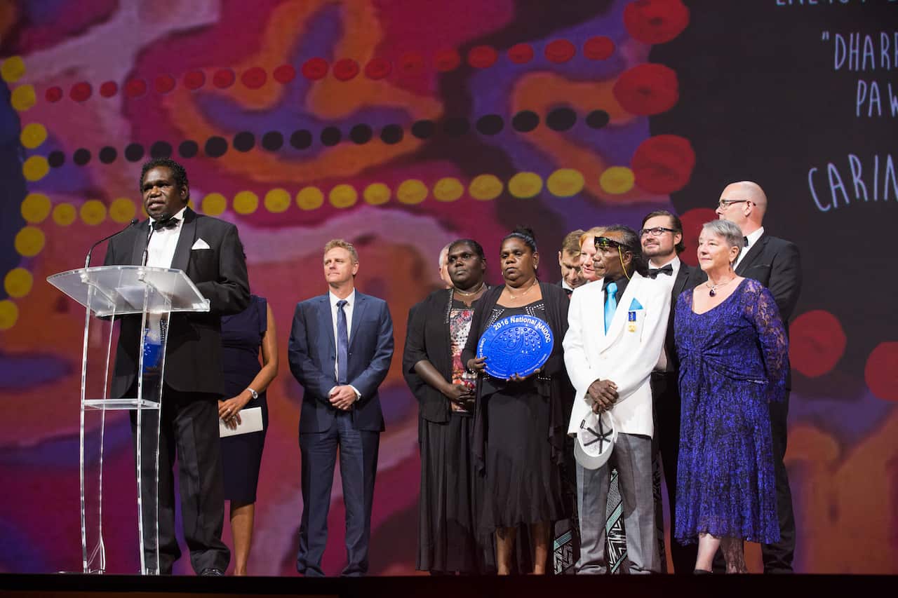 2016 NAIDOC Awards Caring for Country award recipients, the Manymak Energy Efficiency Project.