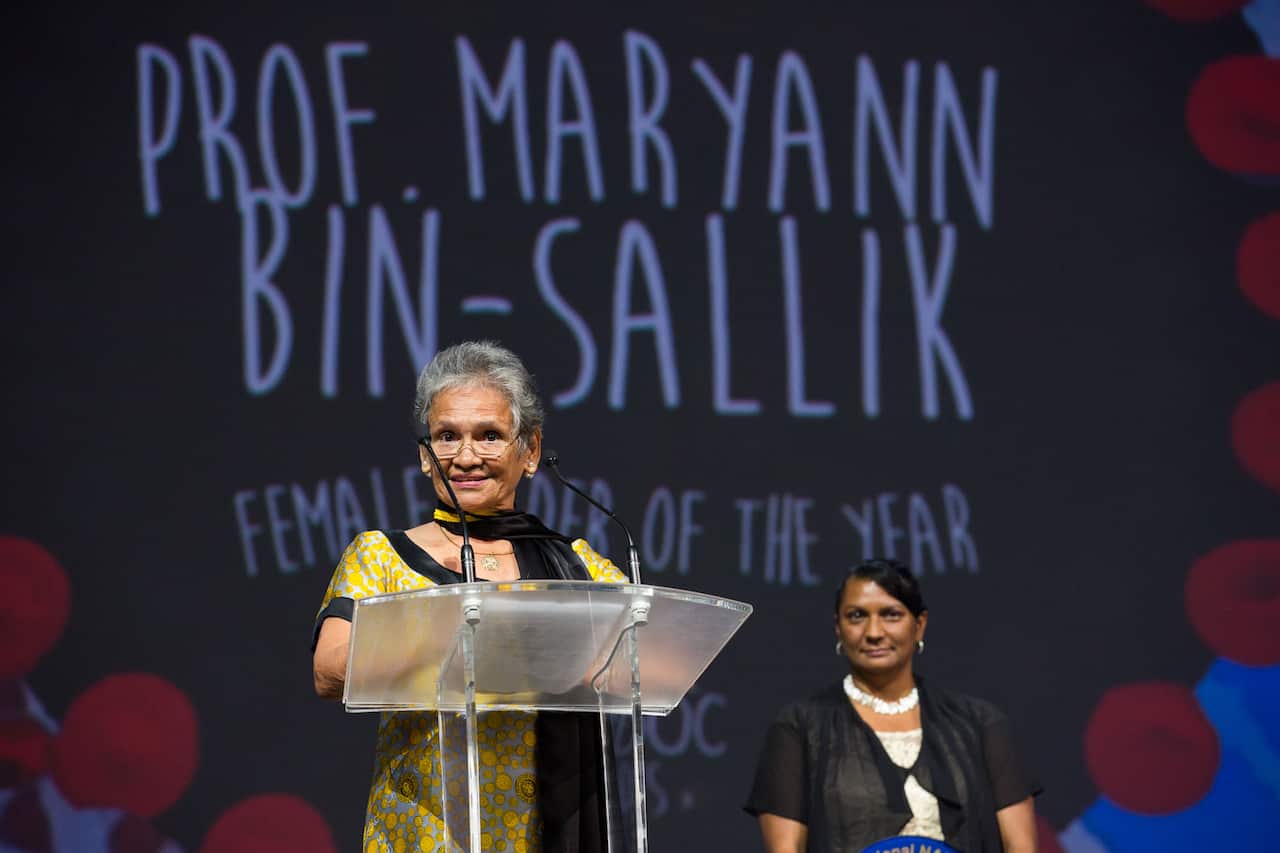 2016 NAIDOC Awards Female Elder of the Year, Prof Maryann Bin-Sallik.