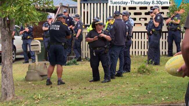 Police swarm around Norma's house and evict her from the premises on Struggle Street.