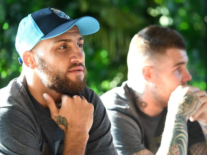 NSW Origin players Blake Ferguson and Josh Dugan