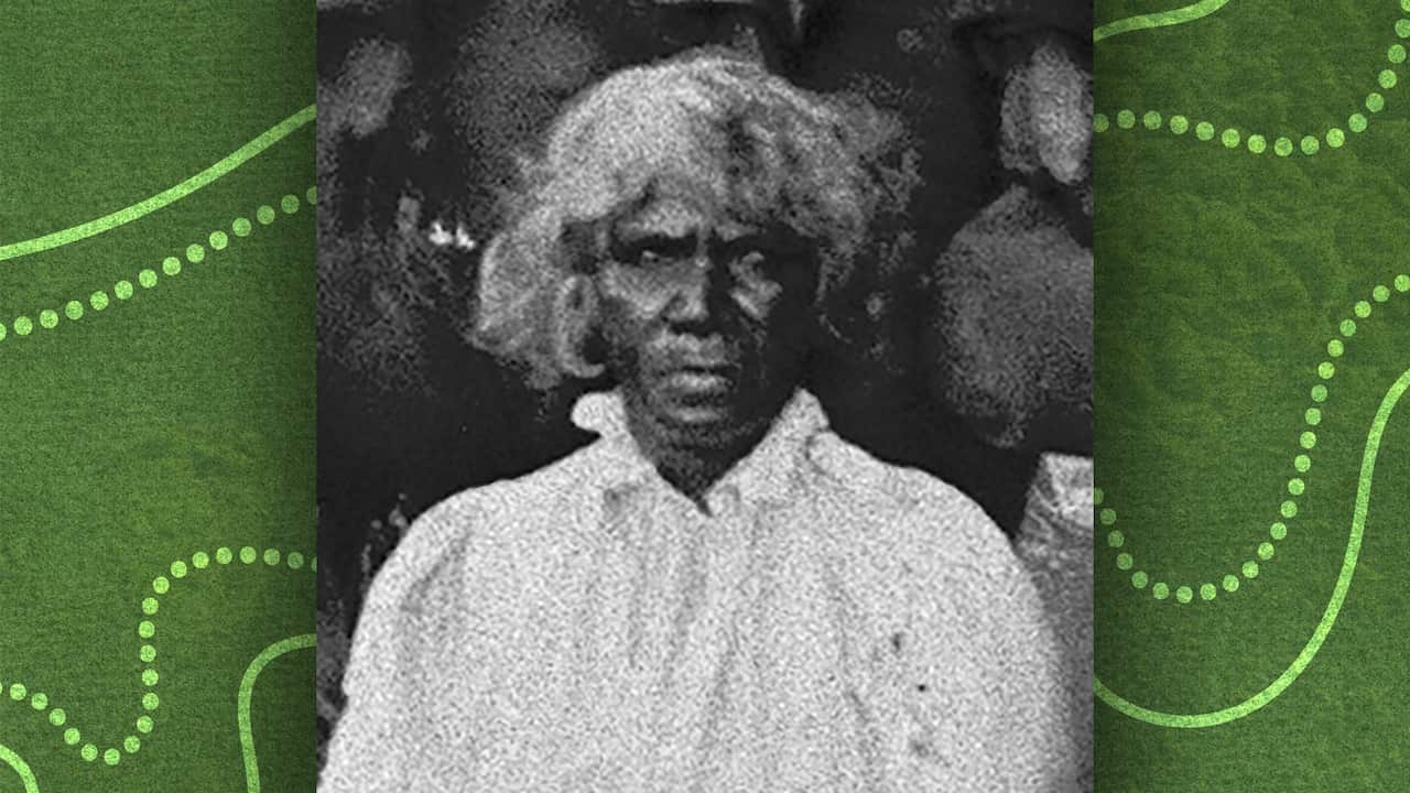 A black and white picture of fanny balbuk