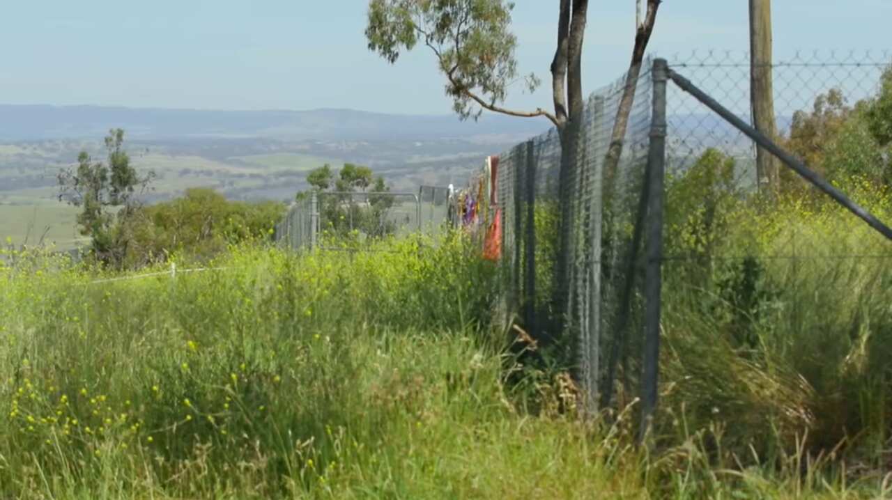 The fenced off area where the go-kart track is proposed.