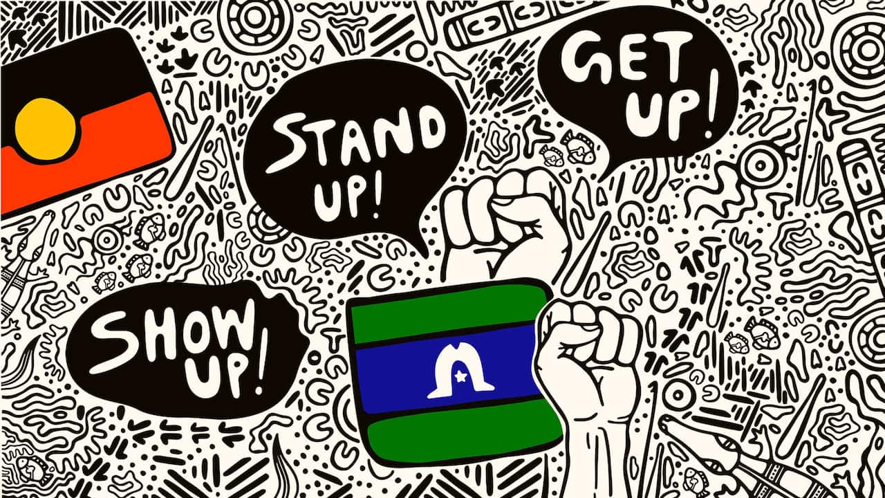 National NAIDOC Week 2022 Poster Competion Winning Artwork - Stronger by Ryhia Dank.