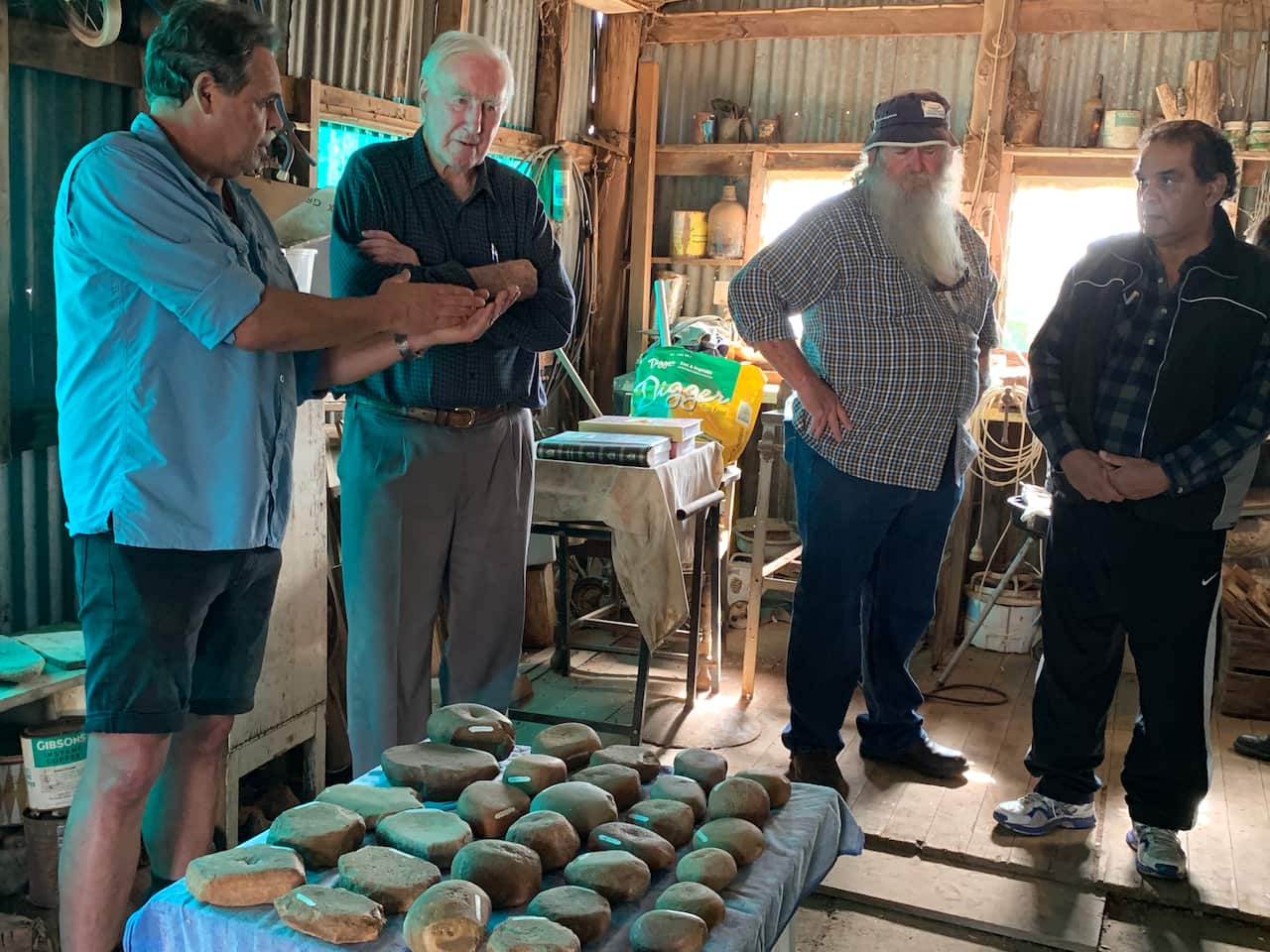 Andrew Tom’s collection of stone artefacts