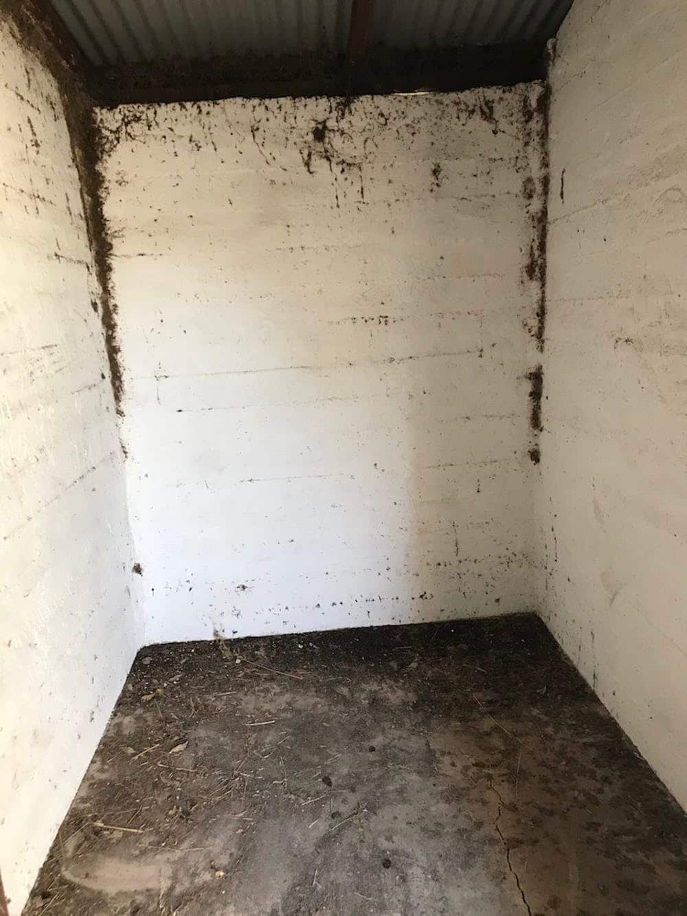 The cell where the author’s grandmother was held after she ran away from Moore River