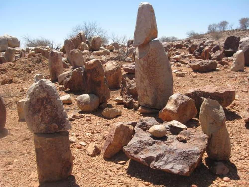 The Albino Boy sacred site: a massive complex of carved standing stones in north west New South Wales. Author provided