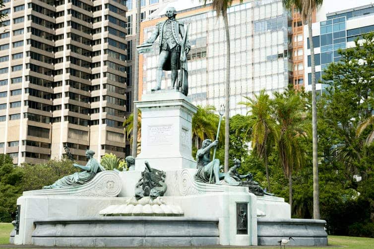 Captain Arthur Phillip Fountain, Sydney. shutterstock