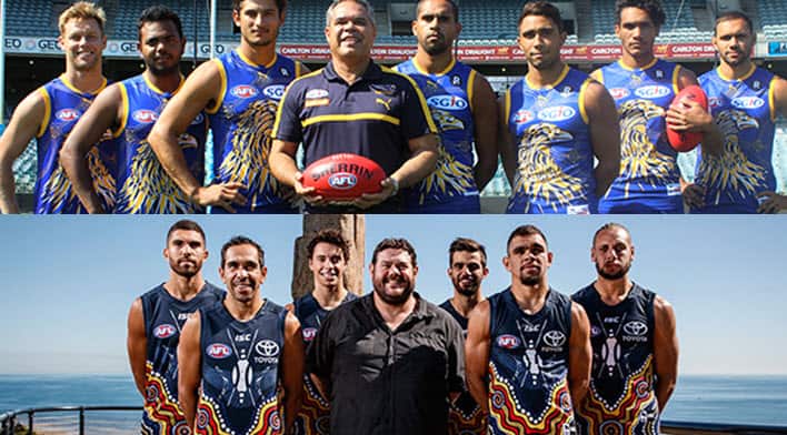 Sir Doug Nicholls Indigenous Round guernsey.