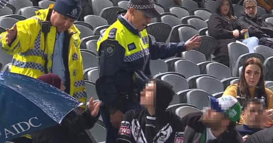 Police confront group following alleged abuse of Brent Naden