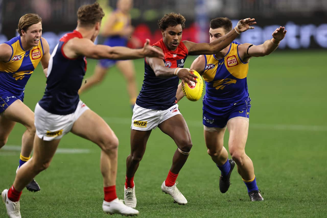 Melbourne star Kysaiah Pickett was racially abused on social media after his club’s win against West Coast at Optus Stadium in Perth on Monday night.