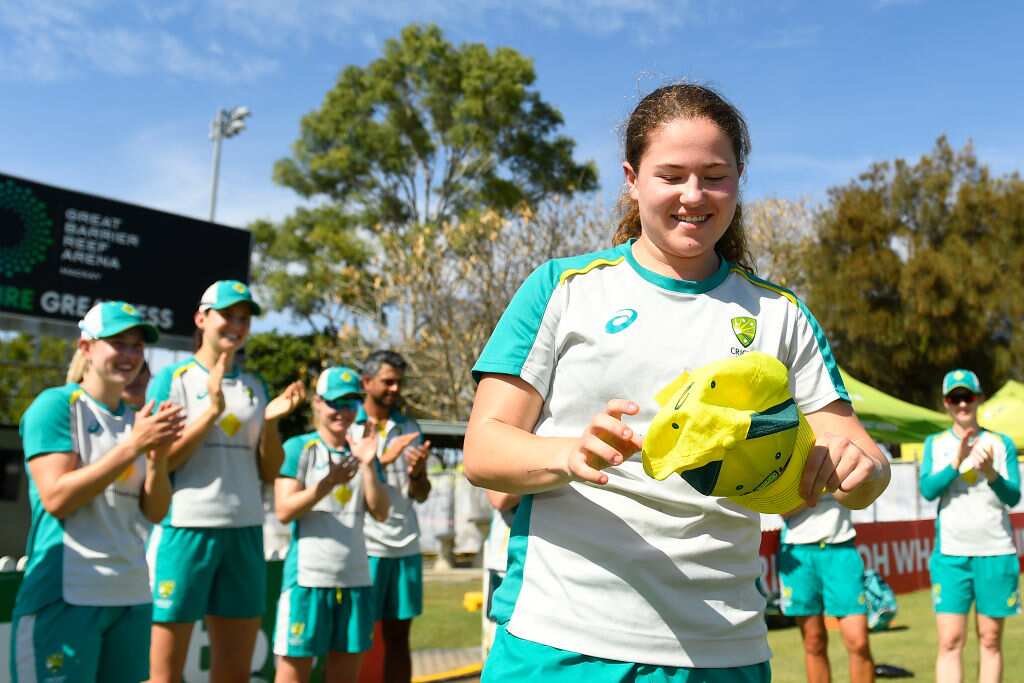 Hannah Darlington with cap