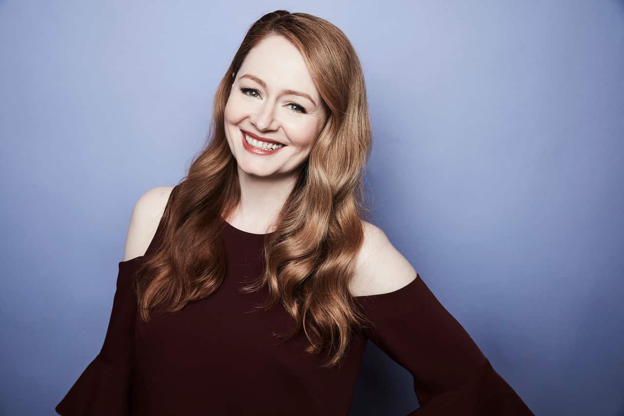 Miranda Otto poses in the Getty Images Portrait Studio at the 2017 Winter Television Critics Association press tour.