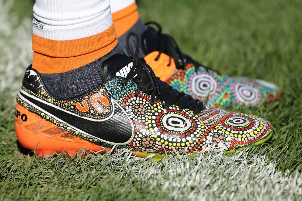 Adam Tomlinson's AFL boots