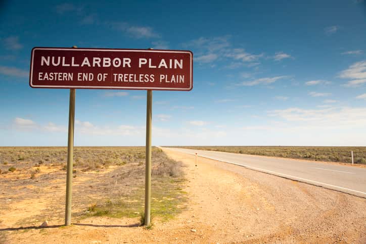 Nullarbor Plain sign South Australia