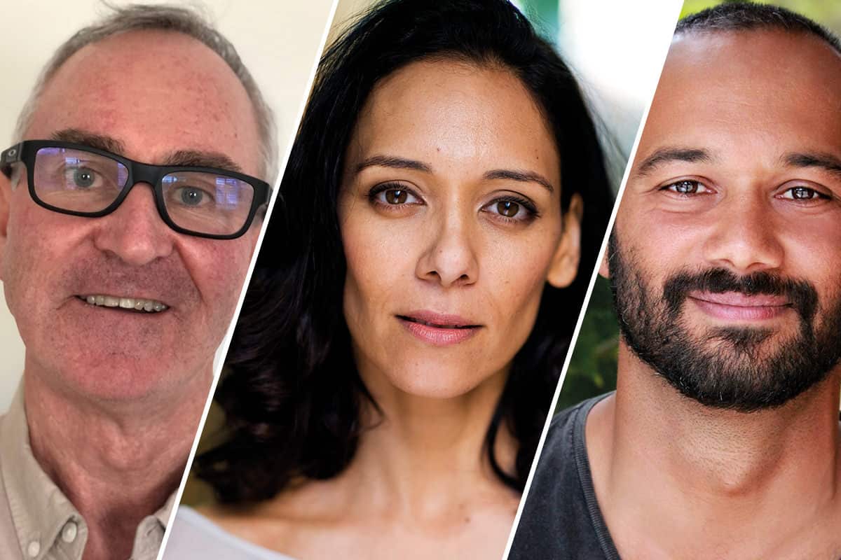 The Barrumbi Kids producers: Grant Brown, Deb Brown and Ismail Khan. 