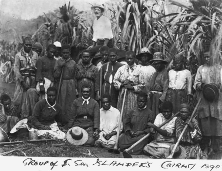 Archival Image: ‘Group of South Sea Islanders Cairns 1890’ Source: State Library of Queensland