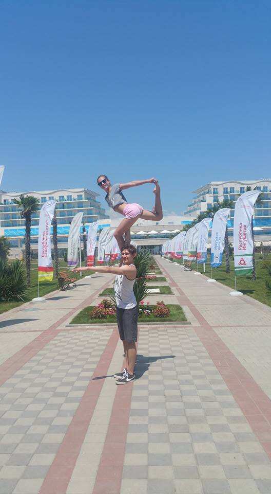 Harley Windsor and his partner Katia Alexandrovskaya