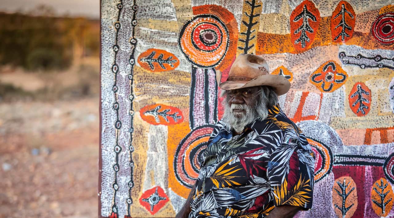 Alec Baker, Indulkana, South Australia; image courtesy the artist and Iwantja Arts, photo: Meg Hansen