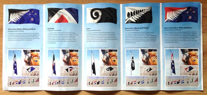 New Zealand flag design referendum flyer.