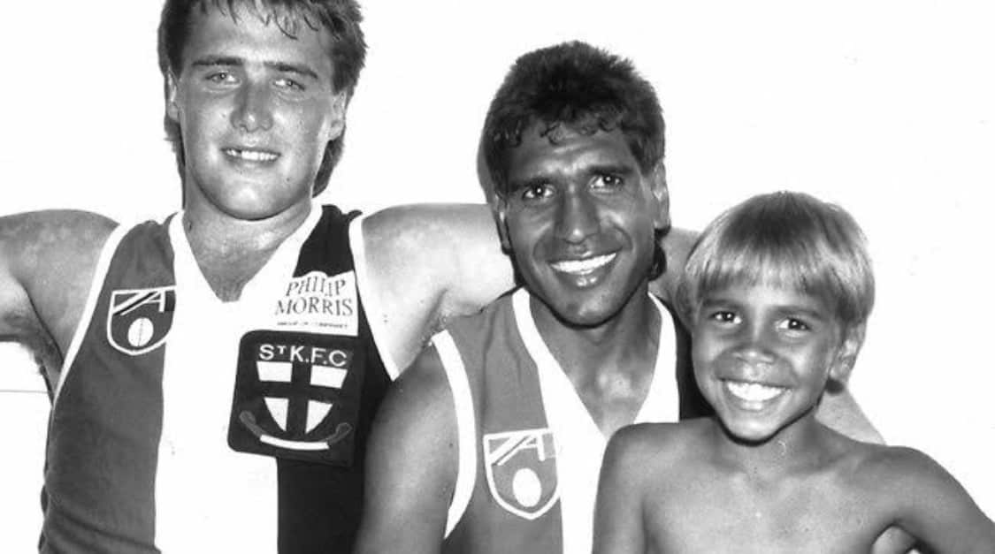 Andrew Krakouer pictured with his father Jim Krakouer