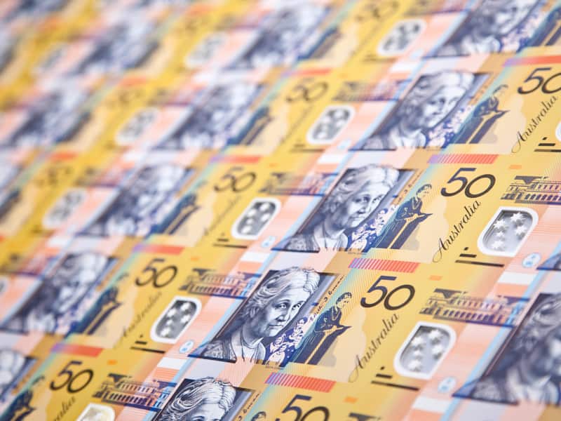 $A down after GDP data