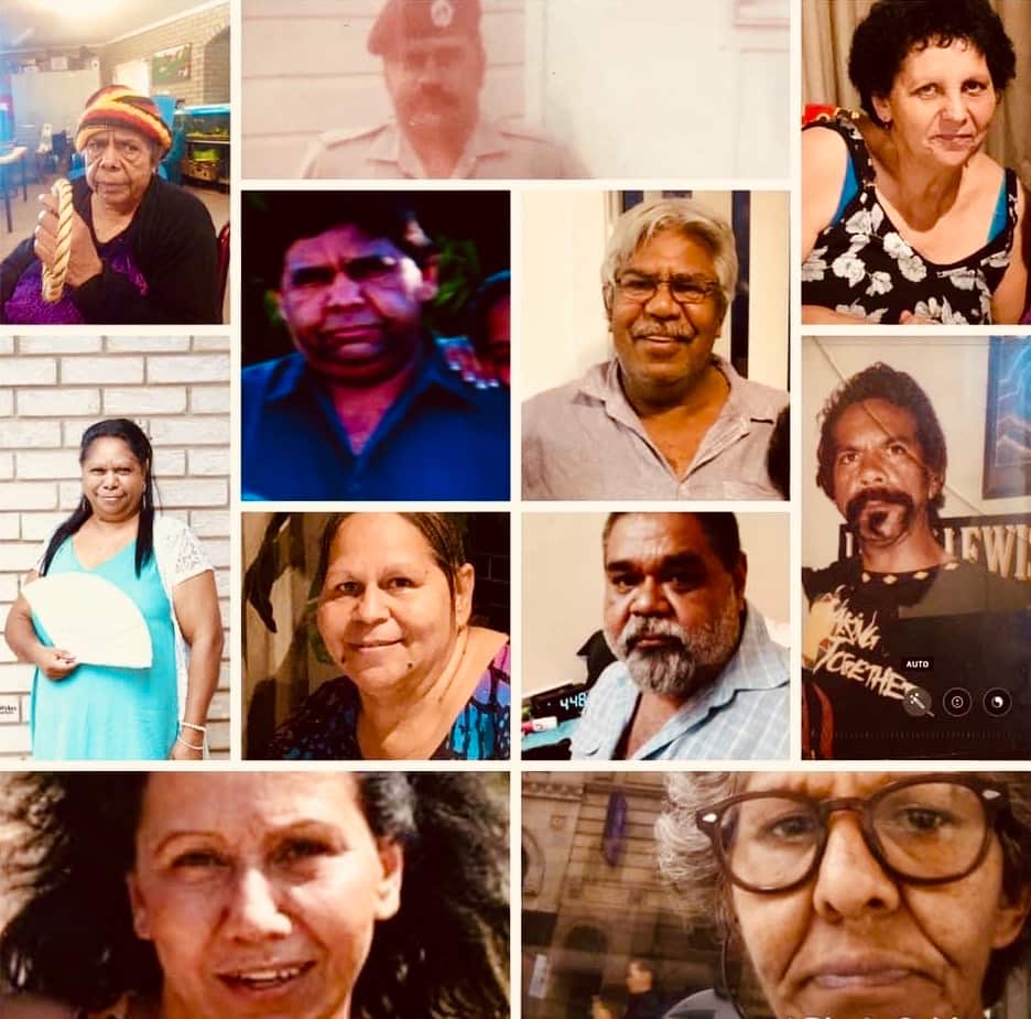 Ms Fisher-Tilberoo (bottom right) with all ten of her other siblings.