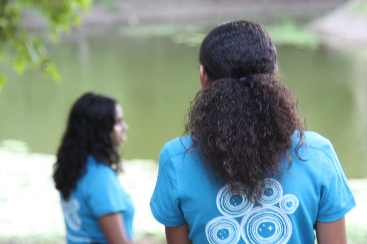 Students on the CSIRO Young Indigenous Womens' STEM Academy camp in Cairns