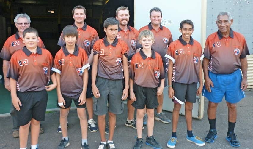 Boyd Scully with his boxing students 