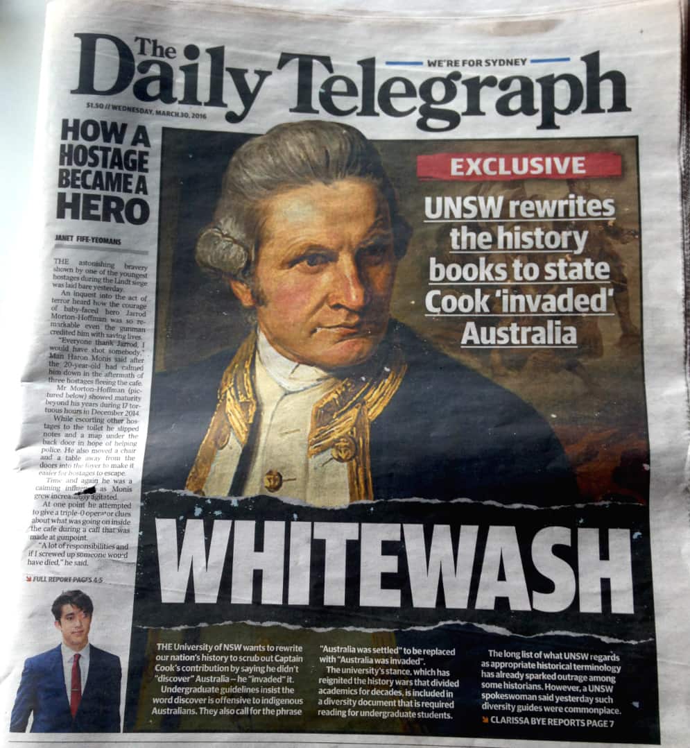 Daily telegraph front page
