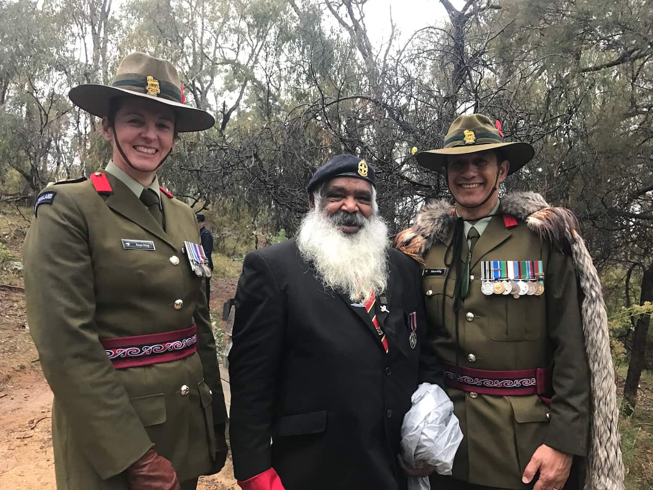 Indigenous diggers honoured in Canberra.