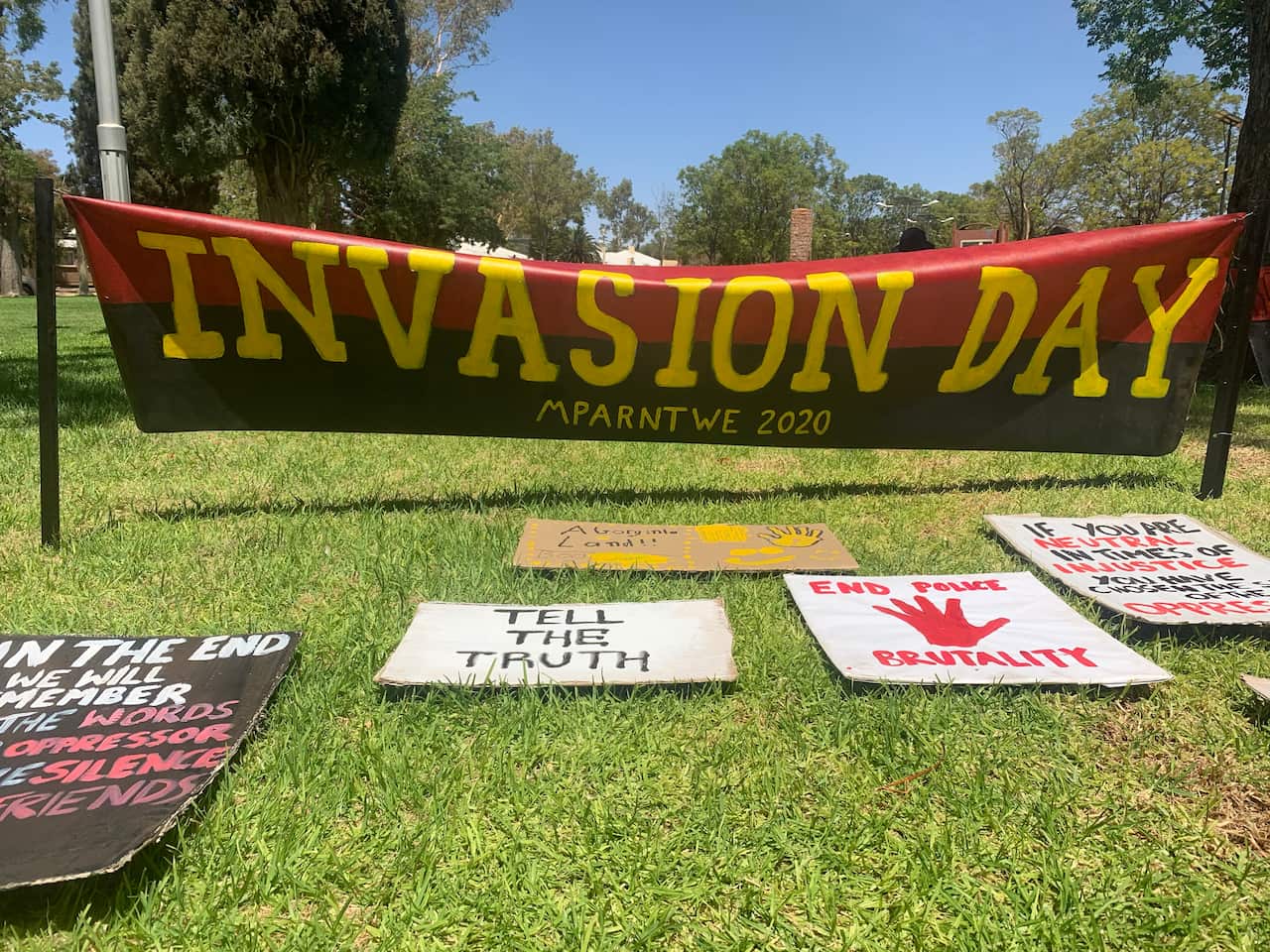 Invasion Day rally in mparntwe-Alice Springs
