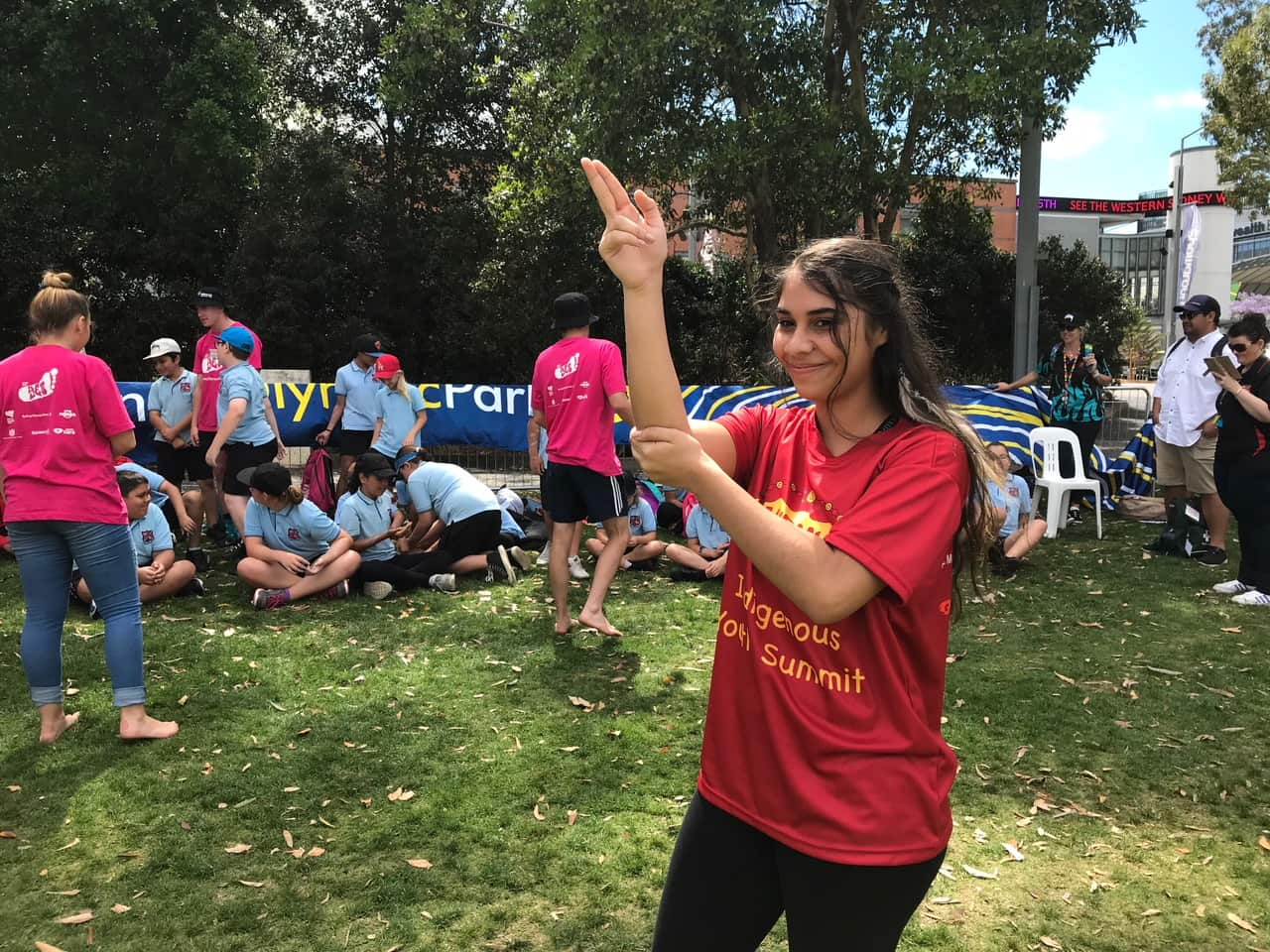 Meridah Hunter at the Murama Indigenous Youth Summit