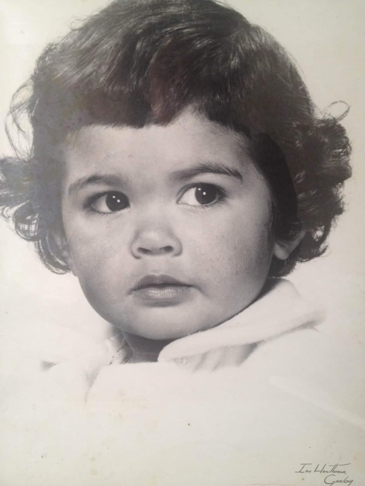 Merryn as a toddler. 