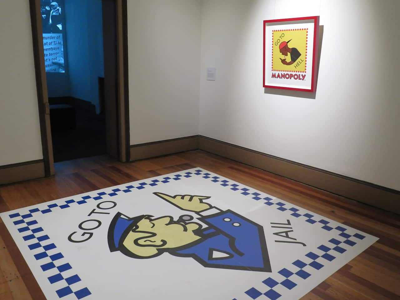 An installation at The Most Gaoled Race on Earth exhibition at The Lock Up in Newcastle.