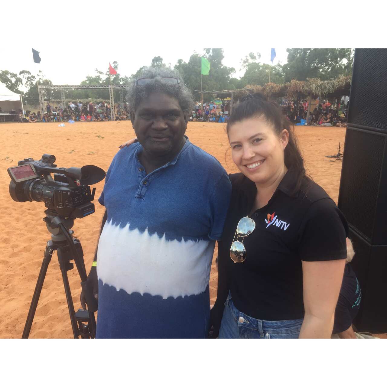 Rhanna Collins with Gunybi Ganambarr