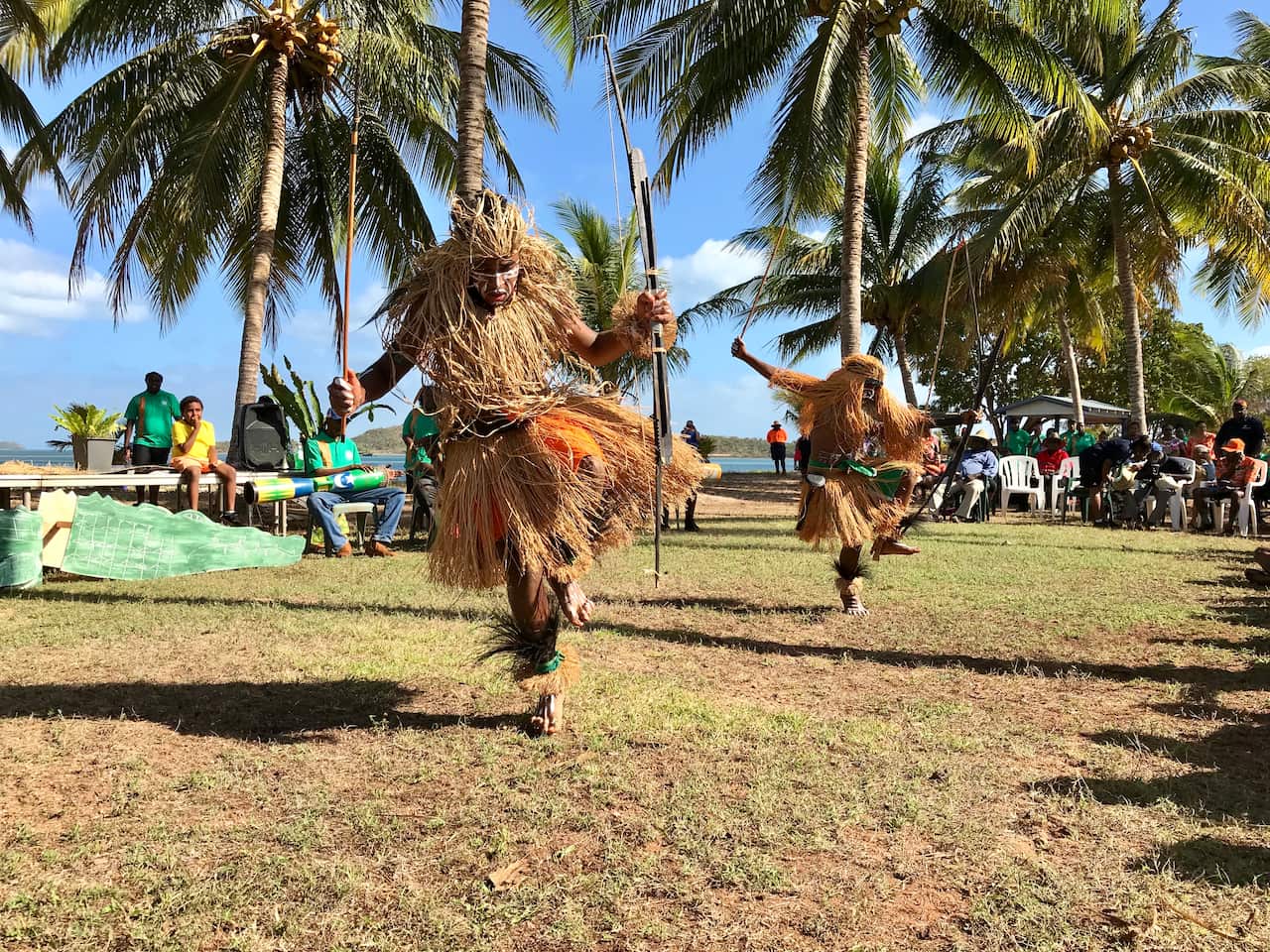 Torres Strait Islander dancers in Seisia