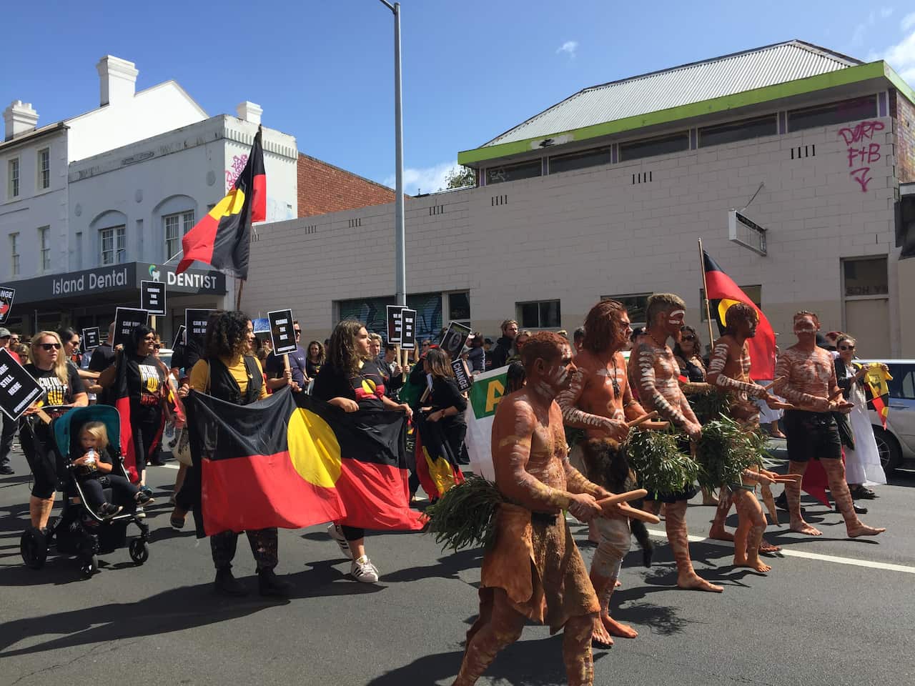 The Invasion Day March on nipaluna Country in Hobart has wrapped up. 